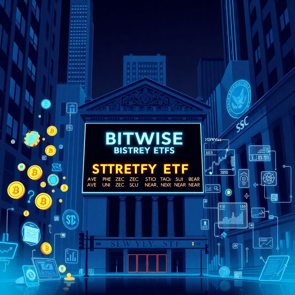 Bitwise seeks Sec approval for 11 single‑token crypto strategy etfs in Us
