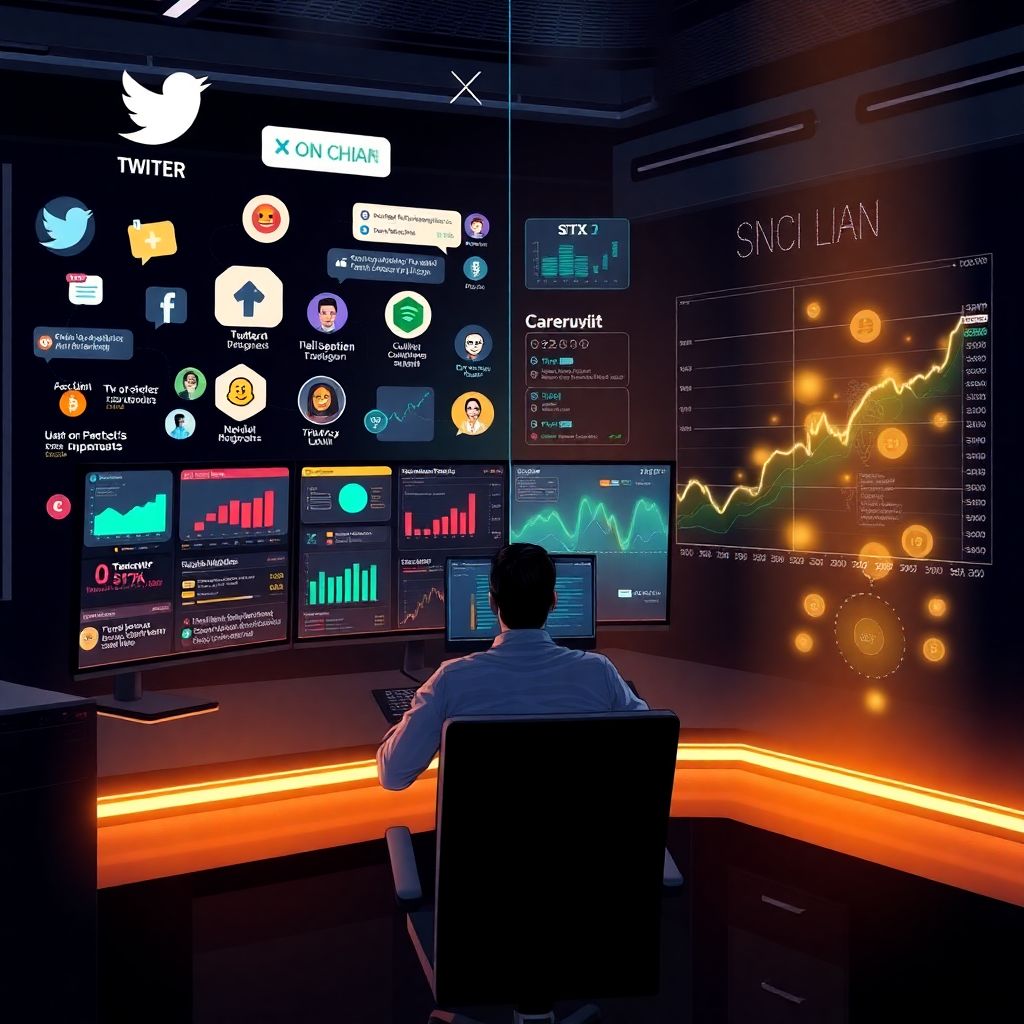 Correlating social sentiment with on-chain activity for more confident trading