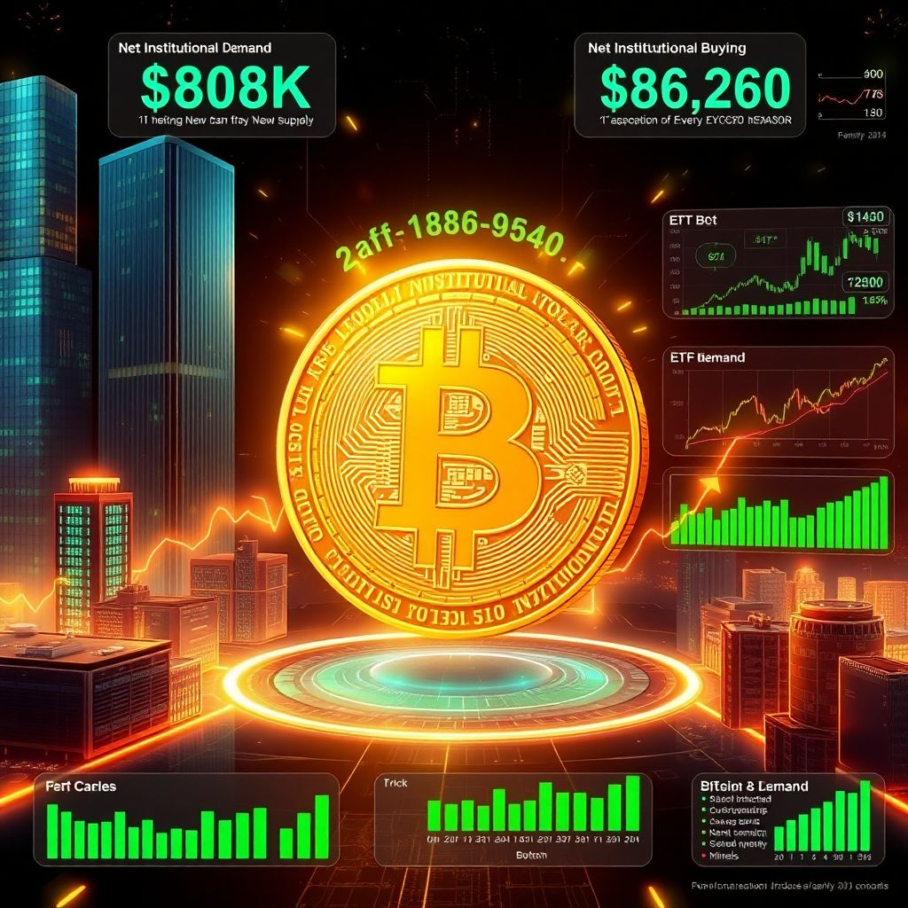 Institutional bitcoin demand outpaces new supply 76% as bull signal flashes