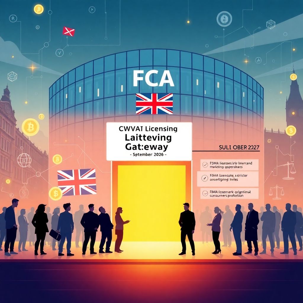 Uk Fca crypto licensing gateway to launch in 2026 as Fsma authorisation looms