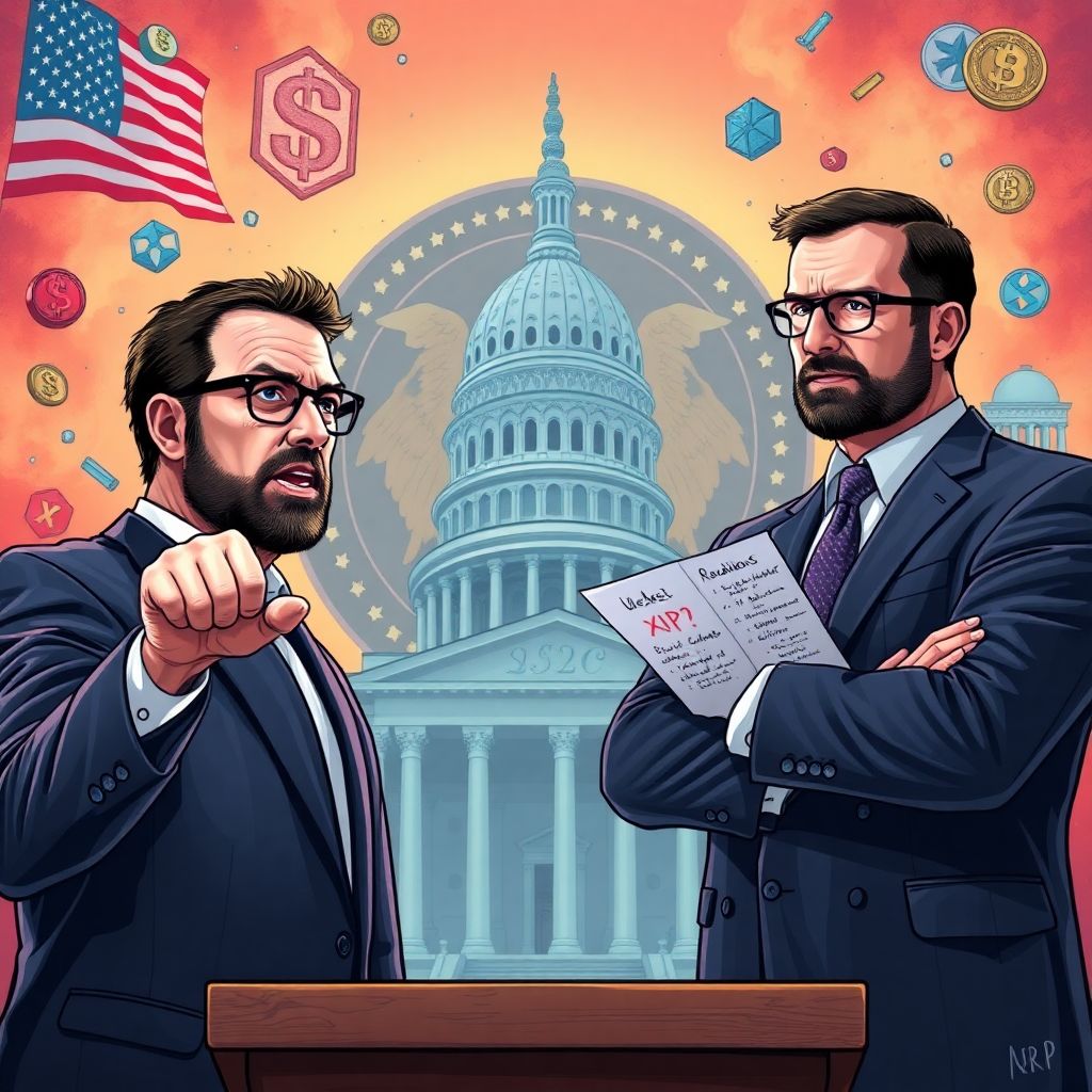 Hoskinson slams ripple Ceo garlinghouse over Us clarity act and Sec power