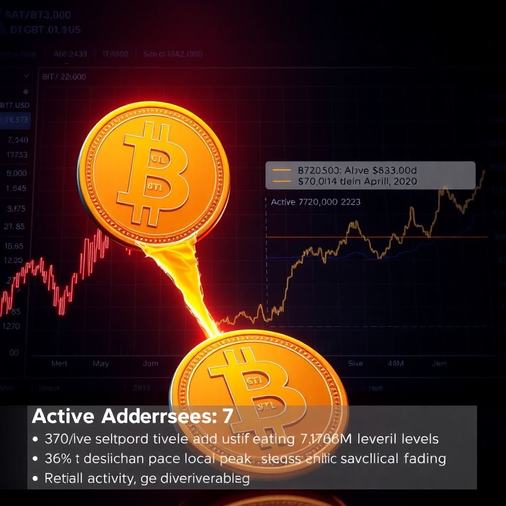 Bitcoin active addresses plunge to 2020 lows after $83k break – what’s next for Btc