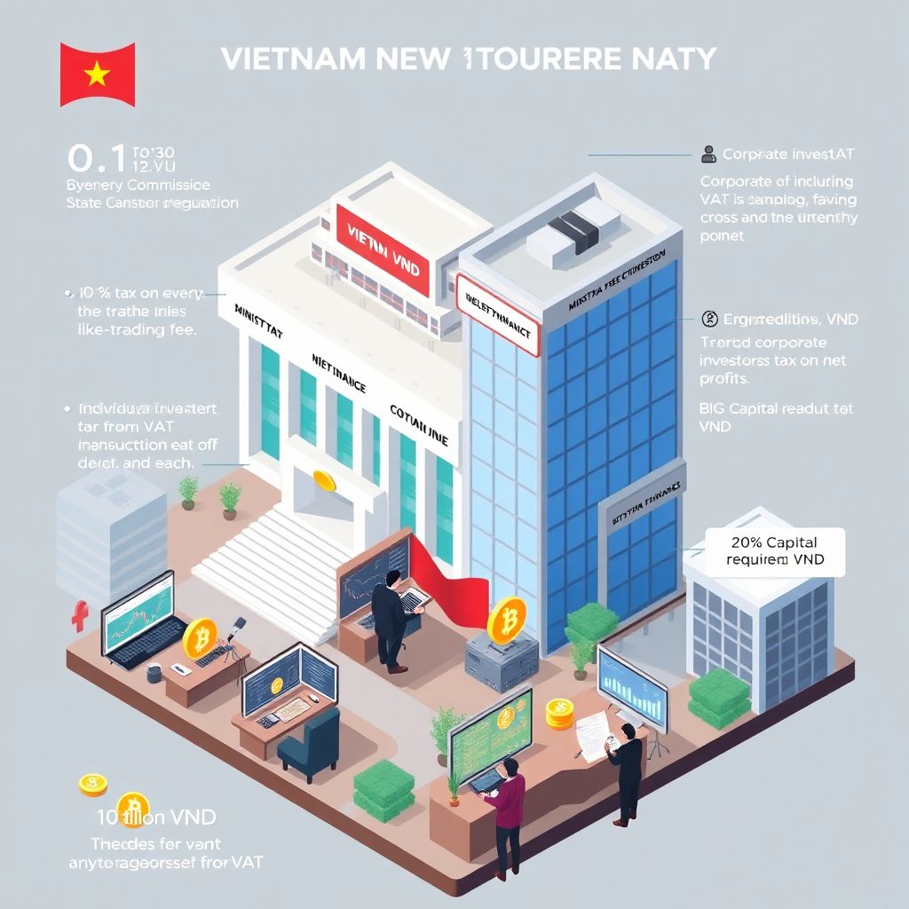 Vietnam to tax crypto trades like stocks with 0.1% levy and strict licensing