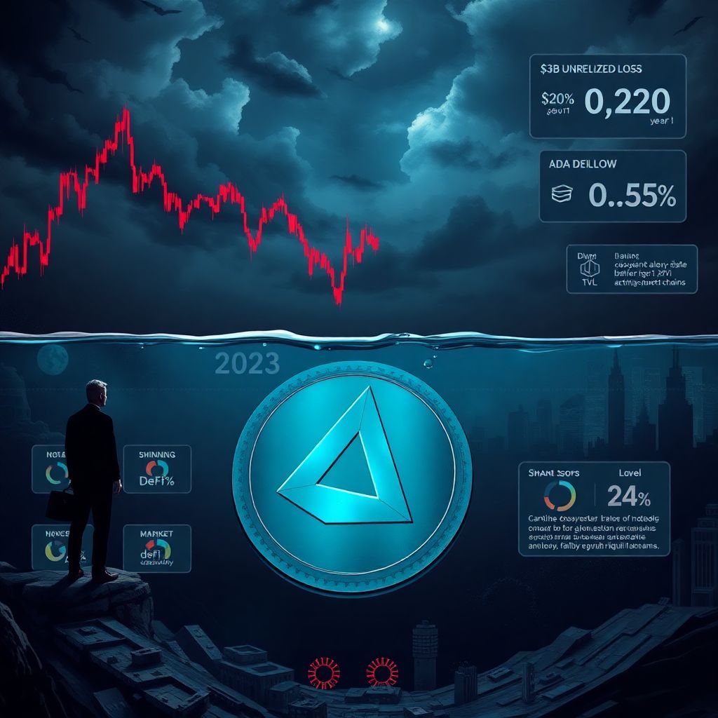 Cardano Ada price revisits 2023 lows as $3b paper loss rattles investor sentiment