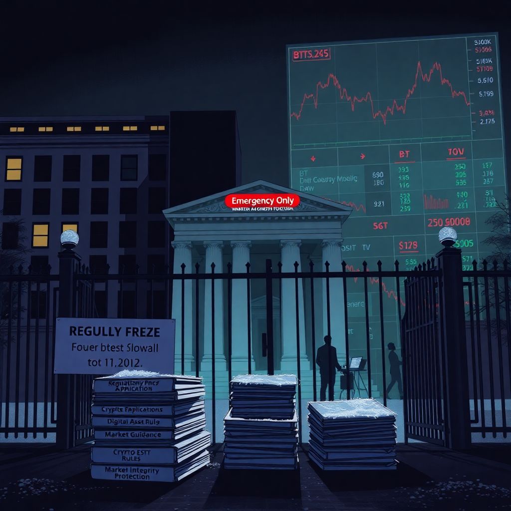 Sec freezes crypto Etf approvals as Us government shutdown stalls regulation