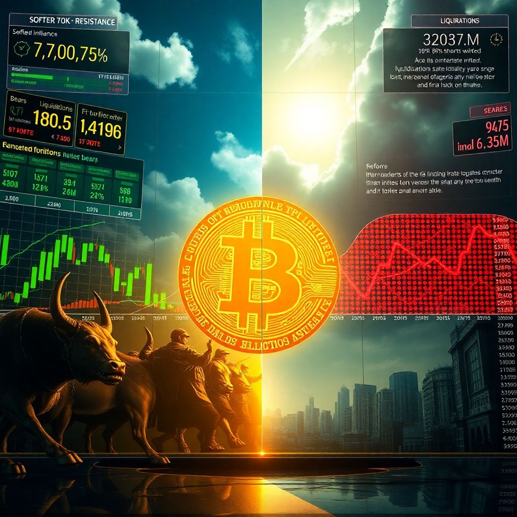 Bitcoin jumps on soft Cpi data but $70k resistance still blocks a bullish breakout