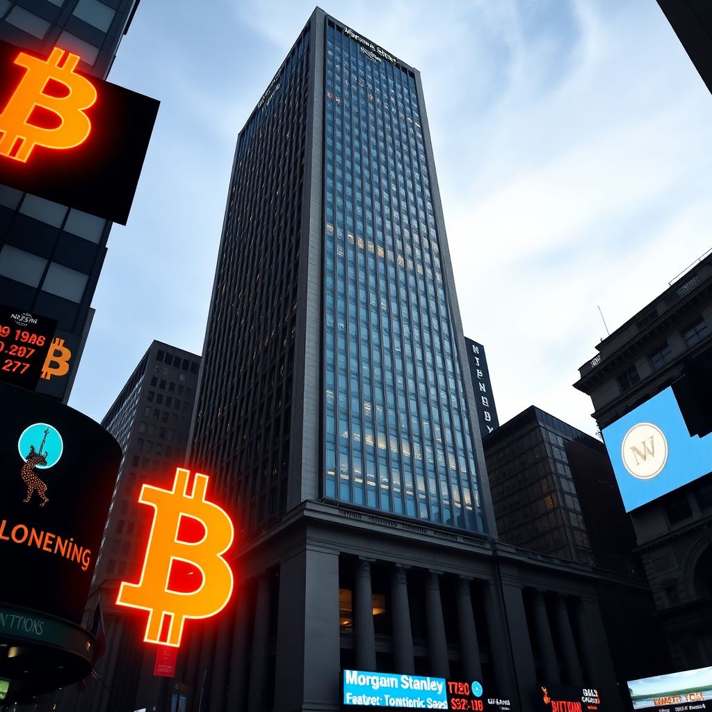 Morgan stanley bitcoin Etf: rebooting institutional demand for Btc